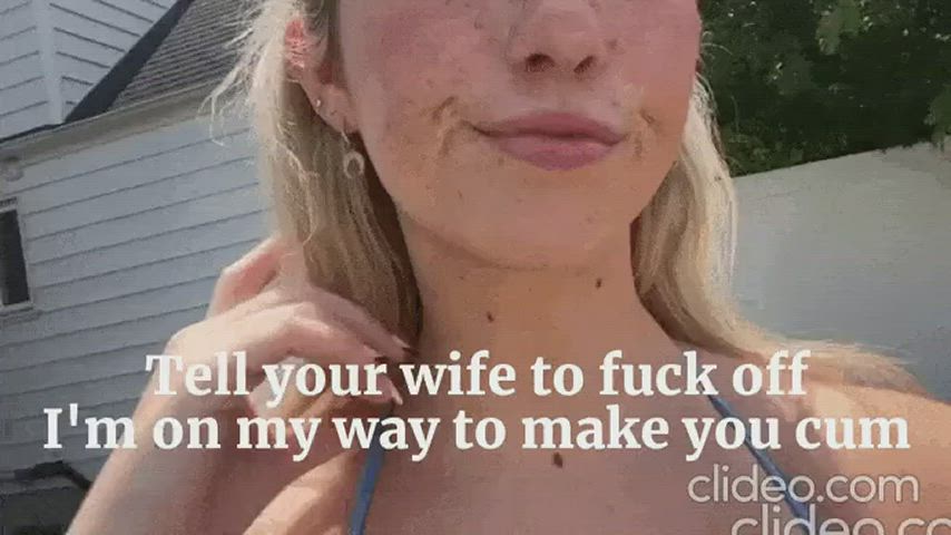 Bikini Caption Cheating Cuckquean Seduction wifey Porn GIF