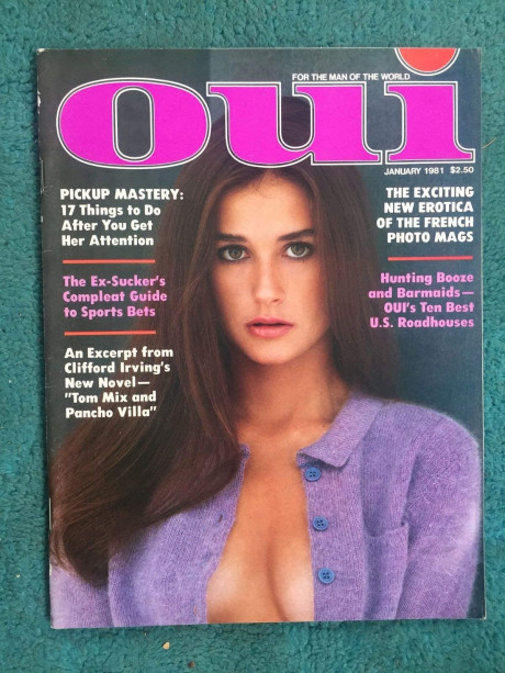 Oui Busty Adult Magazine January 1981 Demi Moore Everything Else Amazon