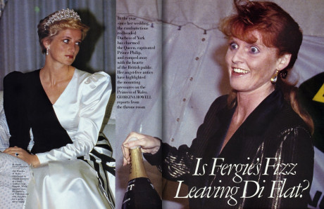 The Beginnings Of A Royal Catfight Princess Diana And Sarah Ferguson S Fraught Vanity