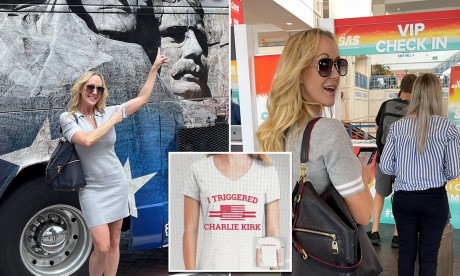 Conservative Porn Star Gets Kicked Out Of Tpusa Conference Starts Selling T Shirts Daily Mail Online
