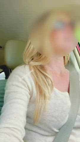 giant boobs blonde boobies MILF Mom Nipple Piercing Public r/HoldTheMoan Porn GIF