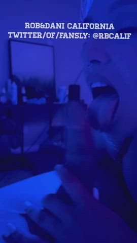 yellow-haired oral sex Cockslap cum jizz In Mouth jizz Swallow Oral Tongue Fetish Porn GIF