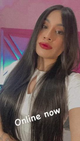 College Colombian Eye Contact Kissing latina Lips Long Hair Piercing teenie Porn GIF