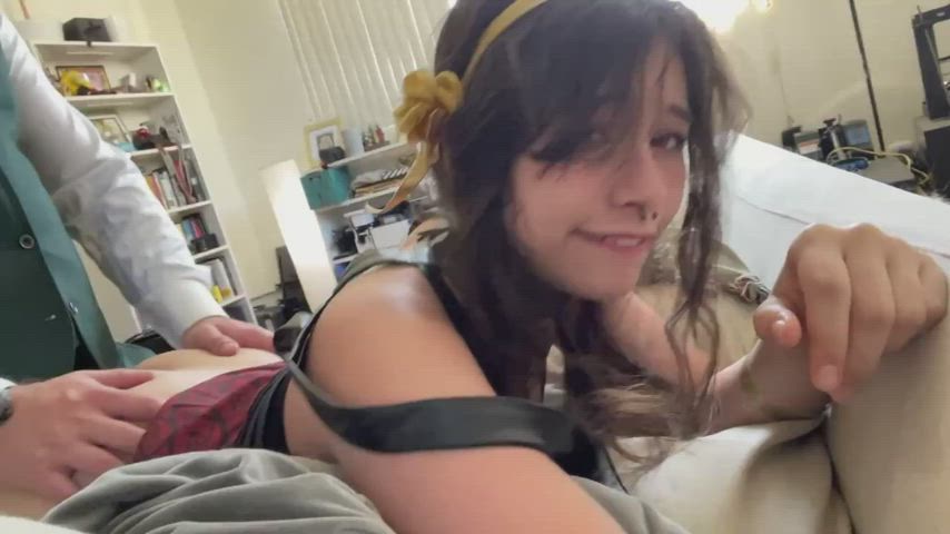 oriental Cosplay Doggystyle Porn GIF