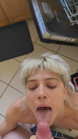 Amateur cum In Mouth Cumshot Facial OnlyFans Real lovers swallowing Porn GIF