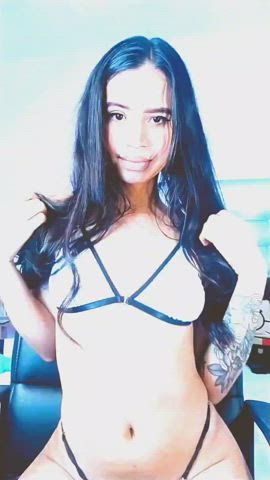 Amateur sweet latina gorgeous pretty thin Small breasts Tattoo young Tiny Porn GIF