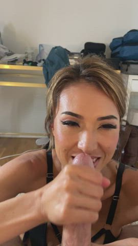 jizz Cumshot Deepthroat Facial Handjob Porn GIF