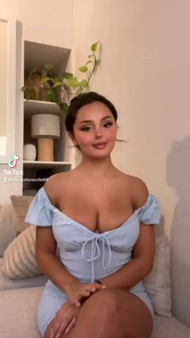 large boobies oral sex Busty swallowing TikTok Porn GIF