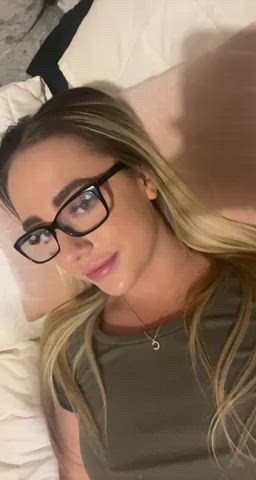 blonde sperm cute Glasses OnlyFans snatch Sex Toy Step-Sister Vibrator Porn GIF