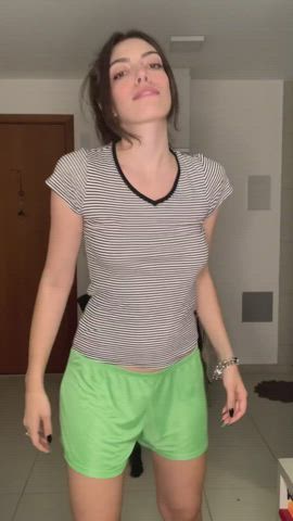 breasts Dancing Undressing Porn GIF