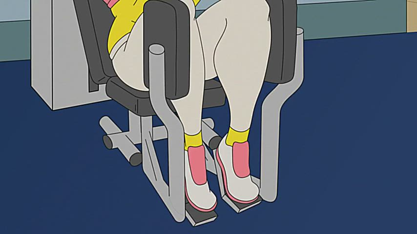 big titties Camel Toe Cartoon Gym MILF Masturbating Rule34 Yoga Pants Porn GIF