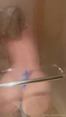 Bikini Pawg Shower Porn GIF