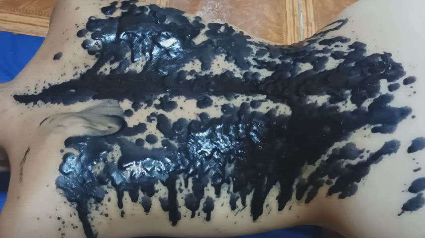 Amateur Argentinian BDSM Candle Wax Fetish Homemade kinky Messy Waxed Porn GIF