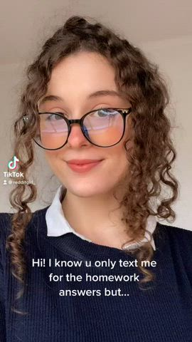 sexy Glasses teenie TikTok Porn GIF