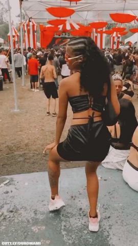 humongous ass huge titties Bikini Cleavage Compilation Dancing Festival Party Public Porn GIF