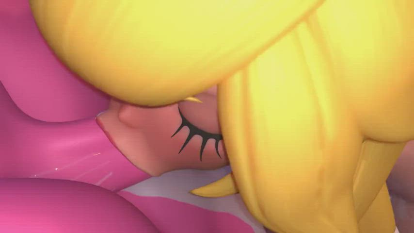 3D Animation blondy oral sex Deepthroat Hentai Rule34 Sloppy Porn GIF