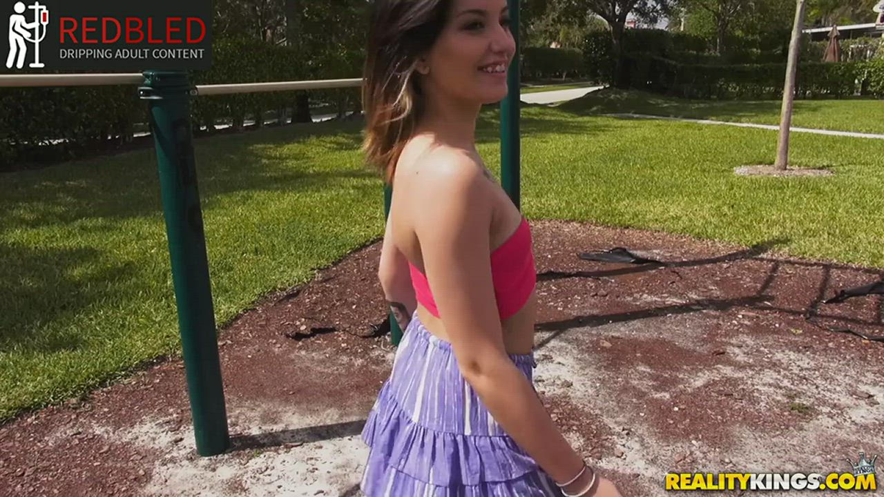 skinny Skirt young Porn GIF