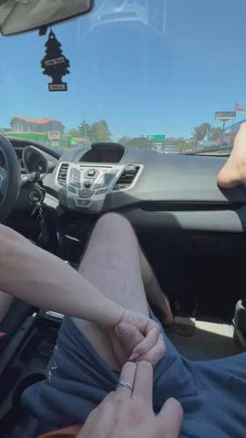 oral sex Car Car Sex cock Handjob Homemade OnlyFans Public Real lovers Porn GIF