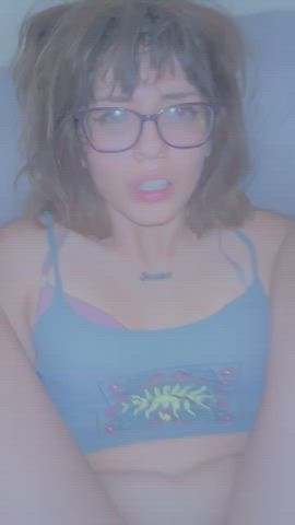 schlong lovely girlfriend Glasses bushy twat Homemade Hotwife petite snatch Sex Porn GIF