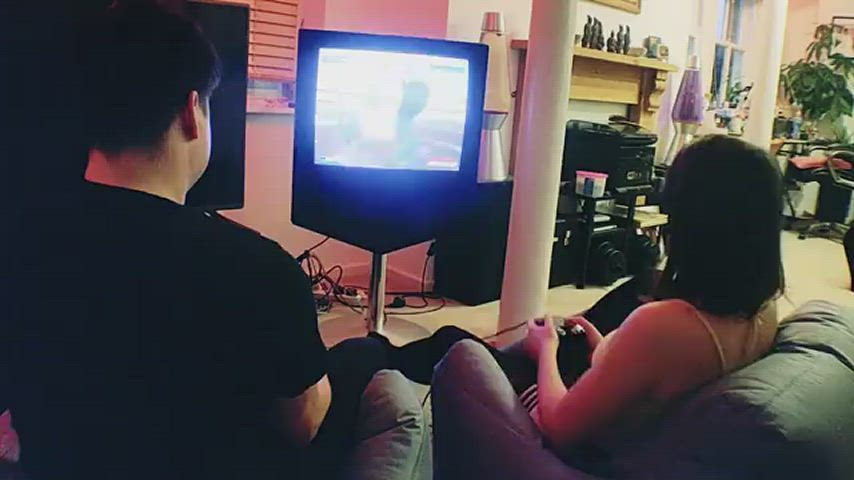 Doggystyle Forced Gamer lady girl lady Porn GIF