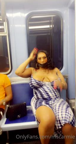 large boobies schlong black Exhibitionist Flashing GF OnlyFans Public Tease Porn GIF