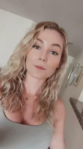 blonde pretty Hair Porn GIF
