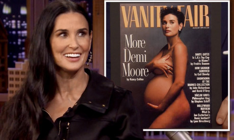 Demi Moore Opens Up About Iconic Nude Pregnant Vanity Fair Cover Wasn T Supposed To Be A Cover Shot Daily Mail Online