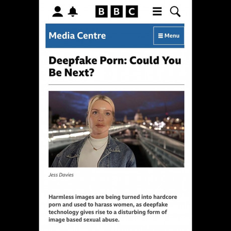 Jess Davies On Twitter My New Documentary Deepfake Porn Could You Be Next Hits Bbcthree 9pm And Bbcwales 10 50pm On Monday 12th Of September I Investigate How Deepfake Technology Is Being Used To Create Hardcore Of