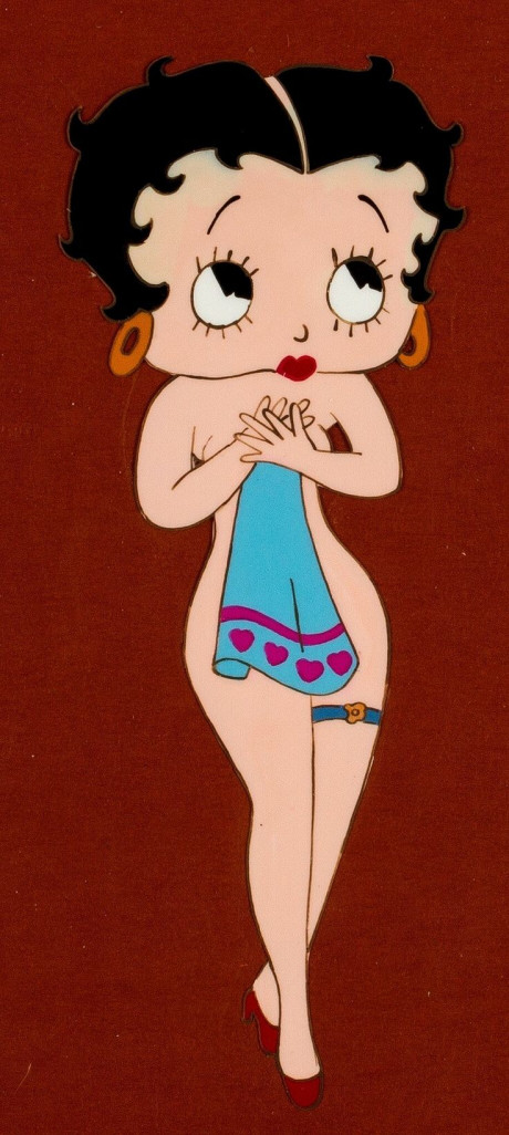 Betty Boop Animation Production Cel Undated Naked Betty Stands Nearly Xxxpicz