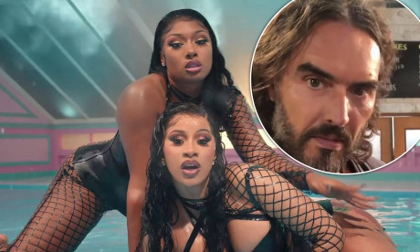 Russell Brand Slammed After He Discussed Whether Cardi B And Megan Thee Stallion S Song Wap Is Porn Daily Mail Online